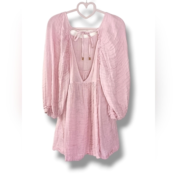 NWT Free People Adler Tunic dress in Bleached Mauve  Medium - Picture 5 of 9